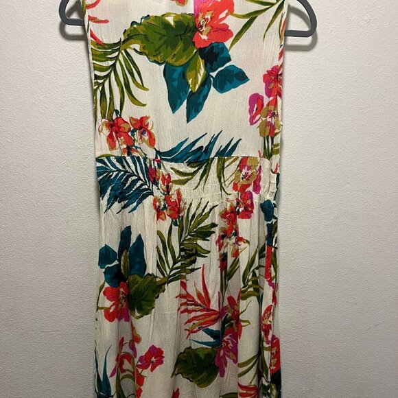 RAYA SUN DRESS WOMEN SZ Medium FLORAL PRINT V-Neck SLEEVELESS - Picture 3 of 4